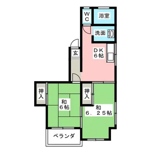 コーポ青野【3階】の間取り