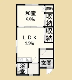 ホワイトコーポ【2階】の間取り