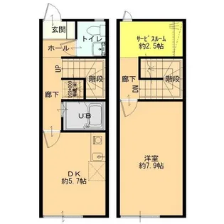 群馬県太田市鳥山上町【アパート】の間取り