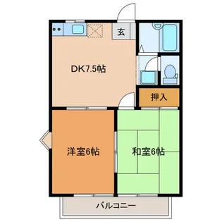 静岡県浜松市中央区新橋町【アパート】の間取り