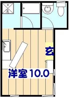 コーポ長谷川【1階】の間取り