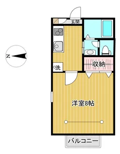 ハピネスルームNo6【1階】の間取り