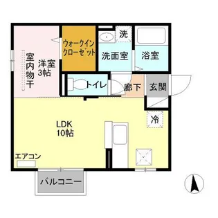 新潟県新潟市東区寺山2【アパート】の間取り