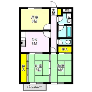 ホワイトハイツ 1【1階】の間取り