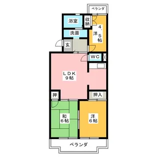 ファミーユ・M【2階】の間取り