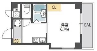 サンガ梅田【11階】の間取り