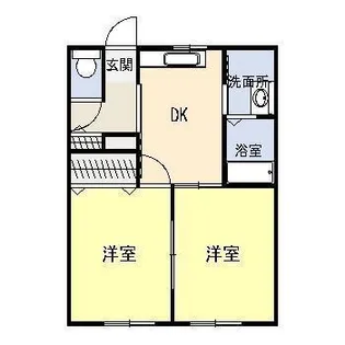 プランドールB棟【1階】の間取り