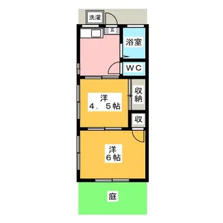 中荘【1階】の間取り
