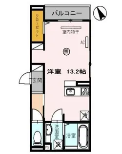 ラポール三輪【1階】の間取り