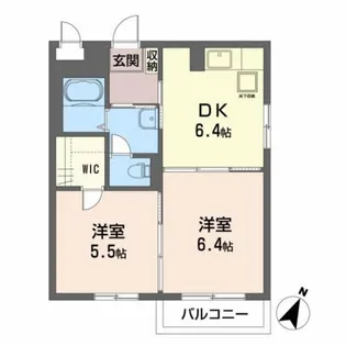 シャーメゾン砂押【1階】の間取り