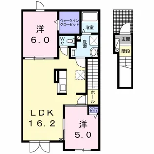 メゾン・クレールII【2階】の間取り