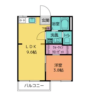 パークサイドK【2階】の間取り