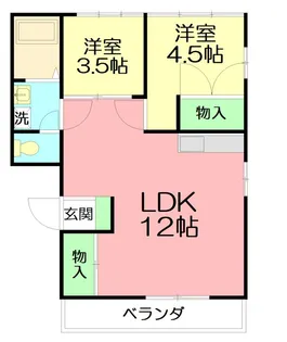 メゾン湘南【2階】の間取り