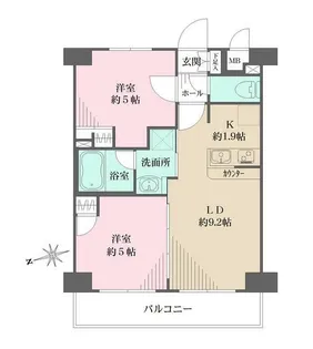 エステムプラザ神楽坂North Residence(ノースレジデンス)【7階】の間取り