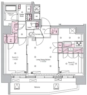 東京都板橋区板橋1【マンション】の間取り