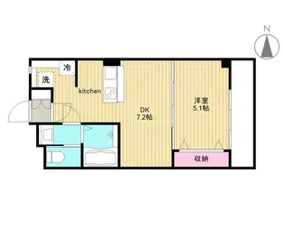 多摩川ロイヤルハイツ【5階】の間取り