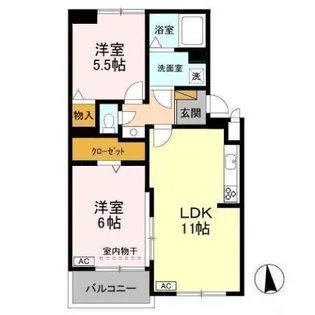 アネシス【1階】の間取り