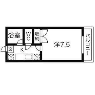 コーポ欅【1階】の間取り