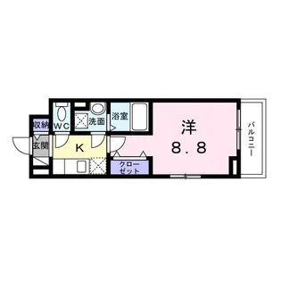 ベル西早稲田【3階】の間取り