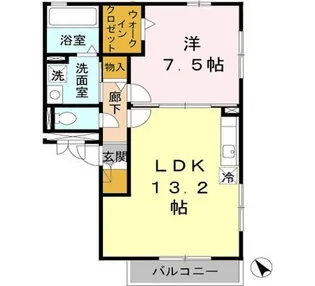 カーサ海岸通り【3階】の間取り