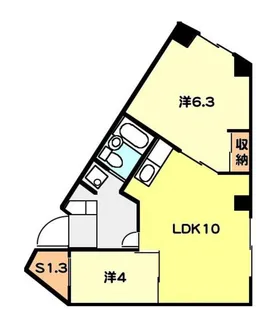 2LDKの間取り画像