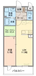 レジデンスノーブル【2階】の間取り