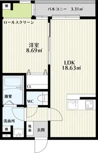 SKリデンテ野毛平II【2階】の間取り