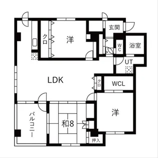 北海道札幌市西区二十四軒三条7【マンション】の間取り