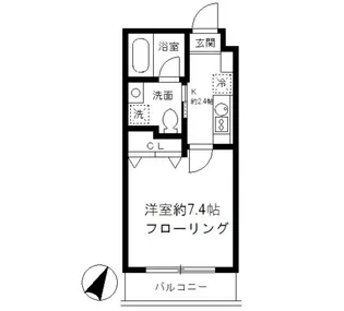 東京都中央区月島1【マンション】の間取り