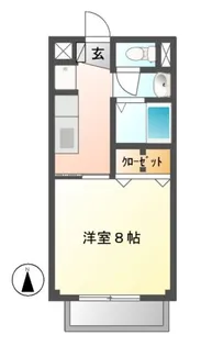 サープラスワン リバーサイドかわい【2階】の間取り