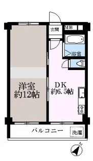 パレス富士本【2階】の間取り