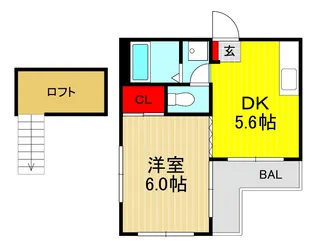 エニーセ南2号棟【2階】の間取り