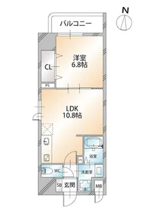 ドミール入谷【11階】の間取り