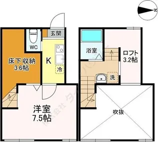 宮城県仙台市青葉区北山3【アパート】の間取り