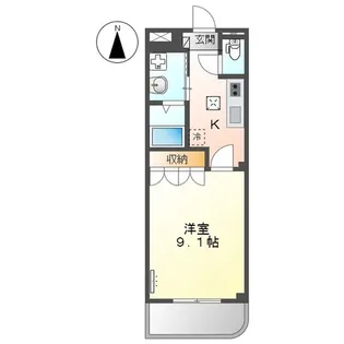 広島県東広島市黒瀬切田が丘3【アパート】の間取り