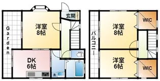 千葉県富里市七栄【一戸建】の間取り