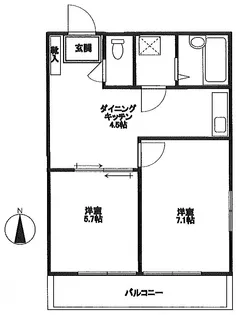 東京都新宿区大久保1【マンション】の間取り