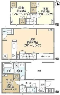 東京都江戸川区篠崎町4【一戸建】の間取り