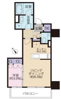 品川タワーレジデンス【4階】の間取り