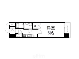 メゾンビロング【5階】の間取り