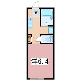 ヴィラ成和1-C【1階】の間取り