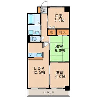 ケルン白壁【1階】の間取り
