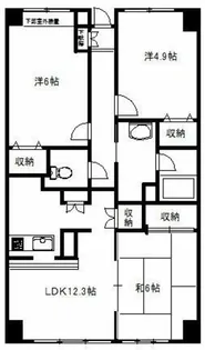 カトレア【1階】の間取り