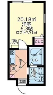 ラ・シャンス橋本 第26 1号棟【2階】の間取り