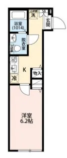 エクセラン竹ノ塚【3階】の間取り