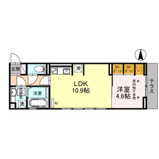 グランドコート堤町【1階】の間取り