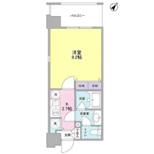 プロスペクト東雲橋【4階】の間取り