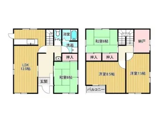 静岡県浜松市中央区蜆塚3【一戸建】の間取り