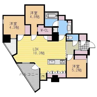 MOTHER【7階】の間取り