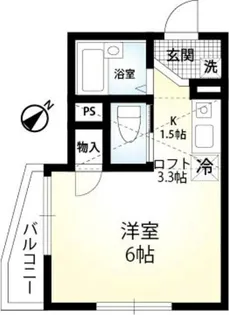ロイヤルハイツ鶴見【2階】の間取り